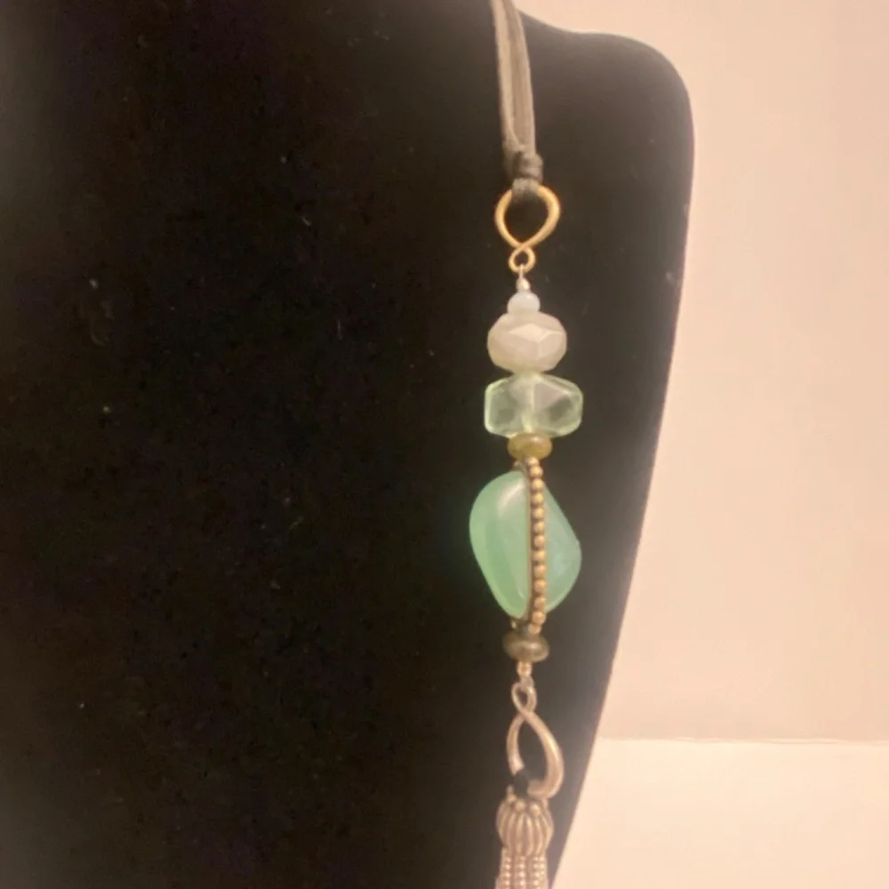 Silpada Retired Multi-Stone Seed Bead Sterling Necklace N2069
